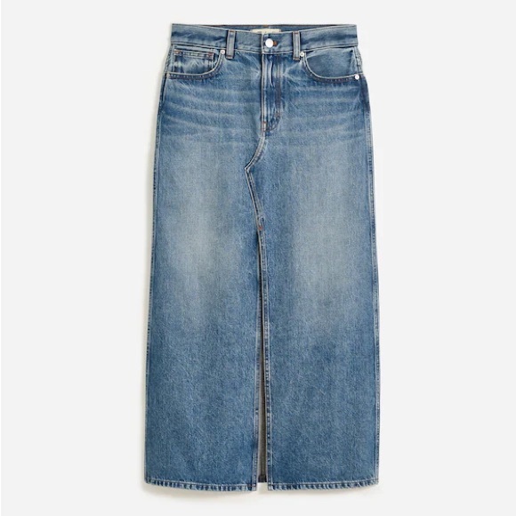 Madewell Denim Midi Skirt - Picture 2 of 8